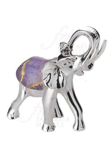 Elefante Medio Portafortuna Laminato Argento Acca AR 965 EL