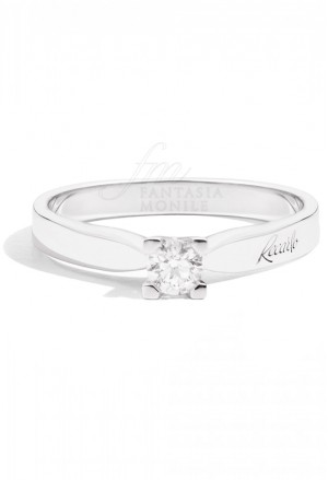Anello Donna Solitario Diamante Fidanzamento Recarlo XB265/014