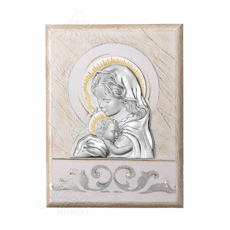 Ciondolo Madonna Con Gesù Bambino In Argento 925 | Gioiello Religioso AFP