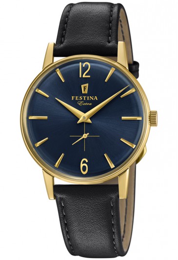 Orologio Da Uomo Atrium A16-15 Con Cinturino In Pelle – Cassa Acciaio, Impermeabile 10 Bar, Datario, Quadrante Blu