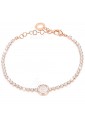 Bracciale Tennis Donna Rose Smalto Bianco Lettera E Dvccio 9GV4VFM