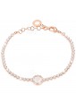 Bracciale Tennis Donna Rose Smalto Bianco Cristalli Lettera P Dvccio ZADF9FM