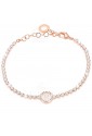 Bracciale Tennis Donna Rose Smalto Bianco Lettera R Dvccio Q1VK8FM