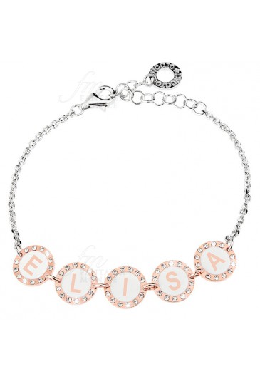 Bracciale Donna Nome Elisa Bronzo Dvccio 8PTRZFM