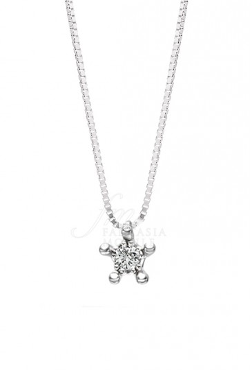 Collana Donna Diamante Punto Luce Stella Recarlo FR021/005