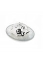 Coccinella Portafortuna Placcata Argento Vetro Bianco Misura Small Acca AR 733 CC