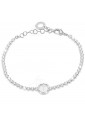 Bracciale Tennis Donna Silver Smalto Bianco Cristalli Lettera T Dvccio 0YD2AFM