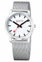 Orologio Mondaine Uomo Simply Elegant Piatto Cinturino Maglia Milano Quadrante Bianco A638.30350.16SBM