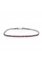 Bracciale Tennis Donna Cristalli Rossi Con Griffe Unoaerre 6659YFM