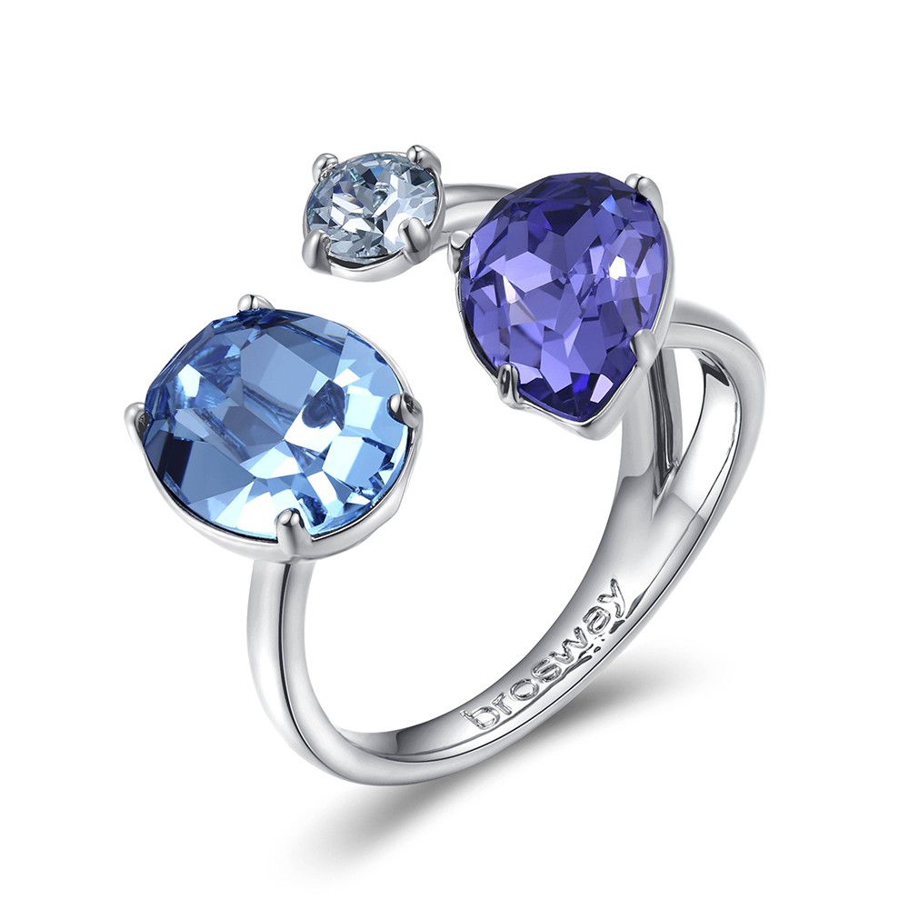 brosway affinity anello in ottone con pietre bff104b