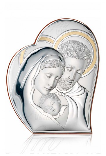 Quadro Sacra Famiglia Argento Bilamina Valenti 81050/6L