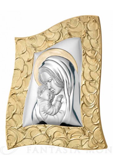 Quadro Capoletto Madonna Con Bambino Argento Bilamina Valenti 81001/2