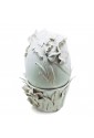 Uovo Porcellana Bianca Pasqua Lavorazione Artigianale Made in Italy Fantasia Monile 6073
