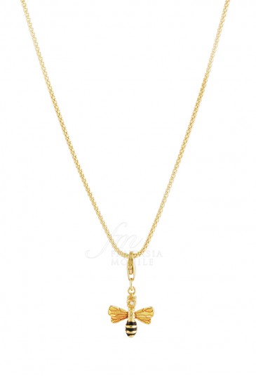 Collana Ranocchia Argento Smalto Charm Torre del Greco P4J05FM
