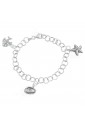 Bracciale Tema Mare Charms Pesce Conchiglia Stella Marina Argento Fantasia Monile U6F65FM