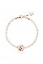 Bracciale Aquaforte Perle Ciondolo Bambina Argento Rosa Cristalli Charm EA2OVFM