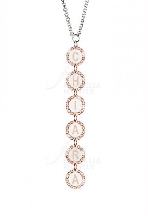Collana Donna Nome Chiara Pendente Bronzo Dvccio ZU75LFM