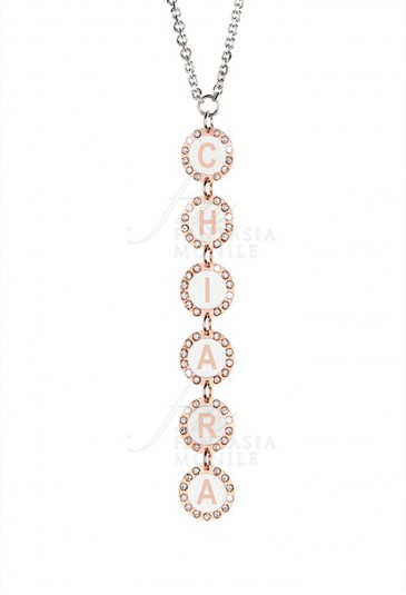 Collana Donna Nome Chiara Pendente Bronzo Dvccio ZU75LFM