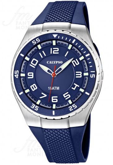 Orologio Calypso Uomo Solo Tempo Lavoro Blu K6063/2