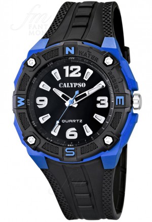Orologio Calypso Uomo Solo Tempo Nero Blu K5634/3