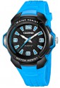 Orologio Calypso Uomo Solo Tempo Nero Celeste Fluo K5635/4