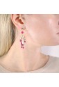 Orecchini Lebole Kimono Mini Argento Seta Fuxia 4ST8RFM