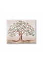 Quadro Acca Albero Della Vita Cristalli Legno Misura 18x22 QD.14 AL