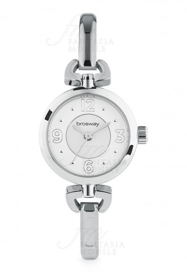 Orologio Brosway Olivia Quadrante Bianco Acciaio Rigido Donna WOL09