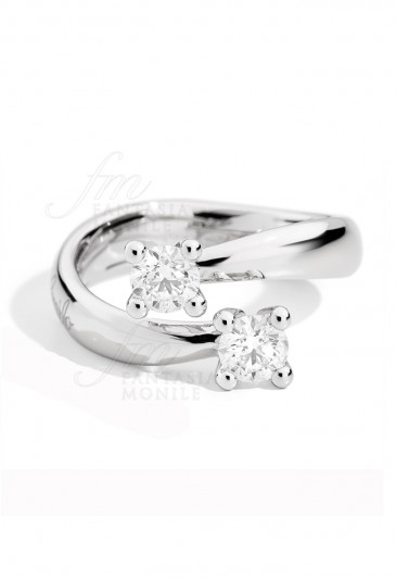 Anello Recarlo Bilogy Collezione Eternity Diamanti Naturali Oro 18kt R02CO341/047-17