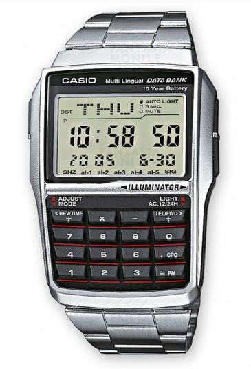 Orologio Casio Data Bank Calcolatrice Chrono Allarme Acciaio Unisex DBC-32D-1AES