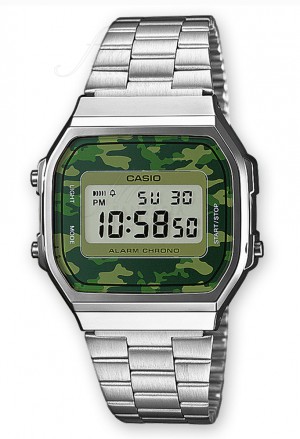 Orologio Casio Collection Vintage Camouflage A168WEC-3EF