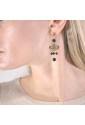 Orecchini Lebole Dama 700 Argento Mini Nero Y3WIFFM