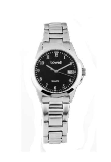 Orologio Lowell Donna Lavoro Quadrante Nero Acciaio Classic PL4051-82