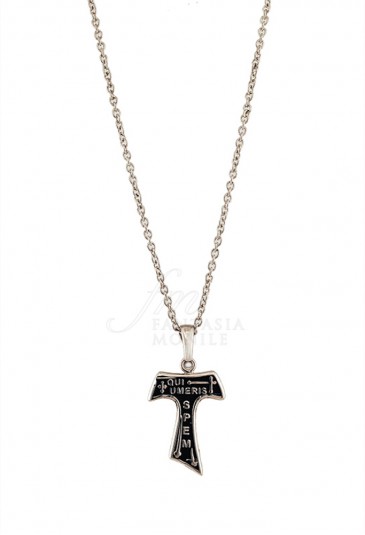 Collana Donna Croce Tau San Francesco Argento 925 Silver Brunito Tau Collection FEI73FM
