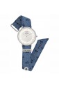 Orologio Uomo Cinturino Sartoriale Intrecciato Blu Laminato Michelangelo Colonna 7LE8HFM