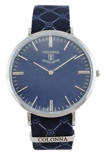 Orologio Uomo Cinturino Sartoriale Intrecciato Fiori Marrone Michelangelo Colonna PDC44FM