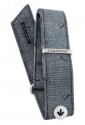 Ricambio Polsino Sartoriale Uomo Colonna Tessuto Jeans Gray Trama Cappello Larghezza 18mm OG2ZZFM