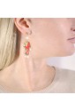 Orecchini Lebole Gioielli Kimono Mini Argento Seta Giapponese Perla V4BQZFM