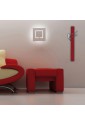 Orologio Pendolo Da Parete Rosso Design Lowell 14541R