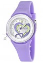 Orologio Calypso Cuore Lady Kids Luminoso Sportivo Lilla Gomma K5576/4