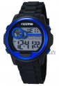 Orologio Calypso Digitale Cronografo Luminoso Nero Blu K5667/3