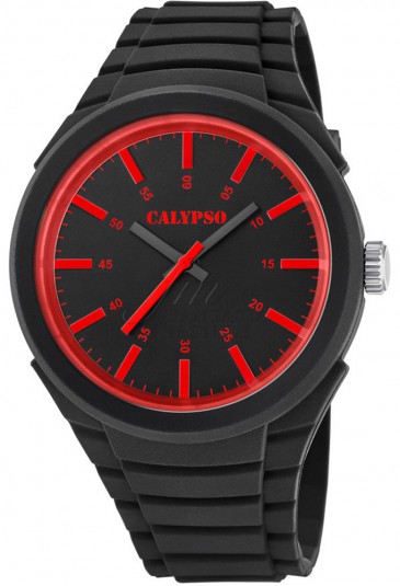 Orologio Calypso Uomo Analogico Nero Rosso K5725/2