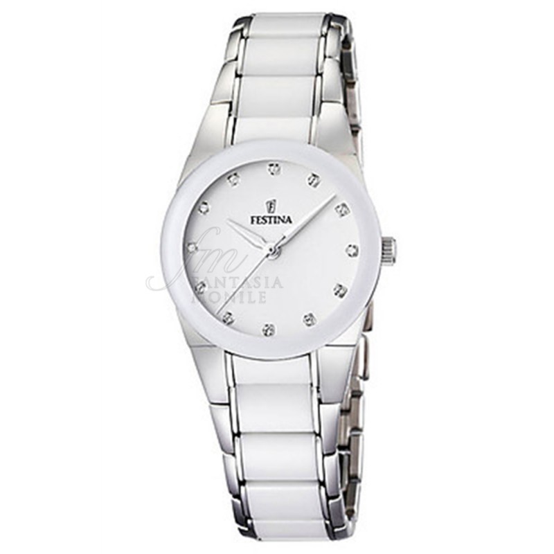Orologio Festina Donna Lady Ceramica Bianca Elegante Acciaio F16534/5