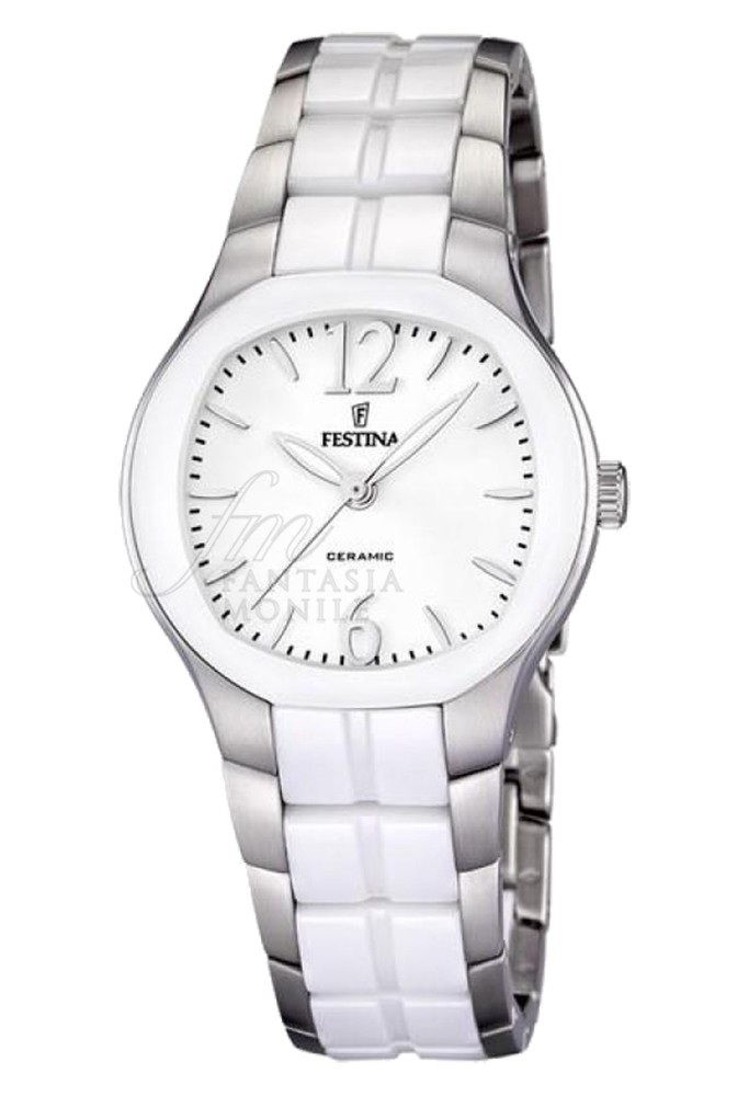 Orologio Festina Donna Lady Ceramica Bianca Acciaio Elegante F16626/1