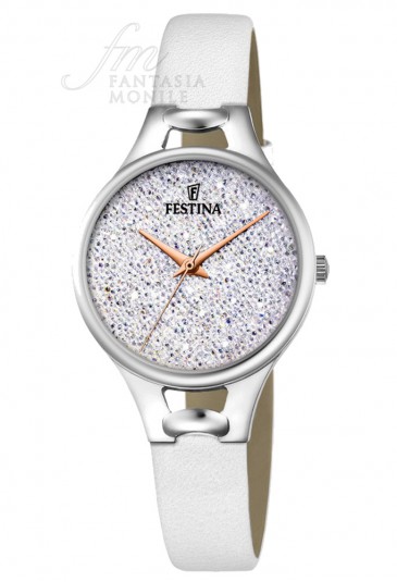 Orologio Festina Donna Silver Quadrante Cristalli F20334/1