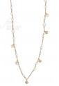 Collana Chanel Luca Barra Donna Perle Sintetiche Cuore Acciaio Gold Cristalli CK1172