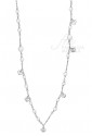 Collana Chanel Luca Barra Donna Perle Sintetiche Cuore Acciaio Silver Cristalli CK1171