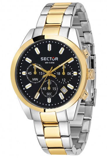 Orologio Sector Medio Bicolore Chrono Black R3273786001