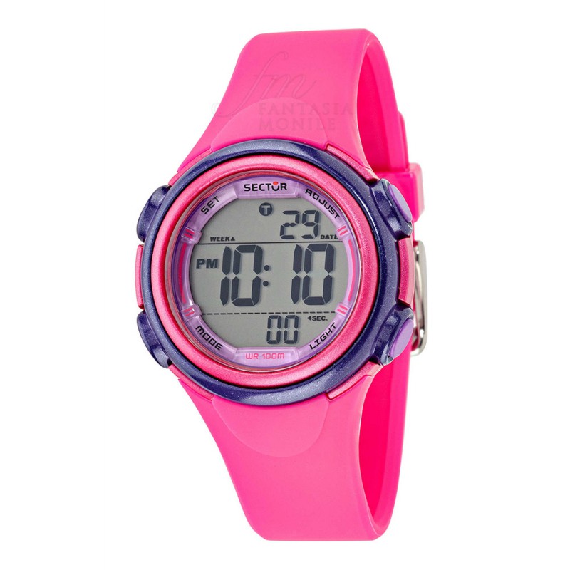 Orologio Sector Donna Digitale Rosa Acciaio Silicone R3251591501