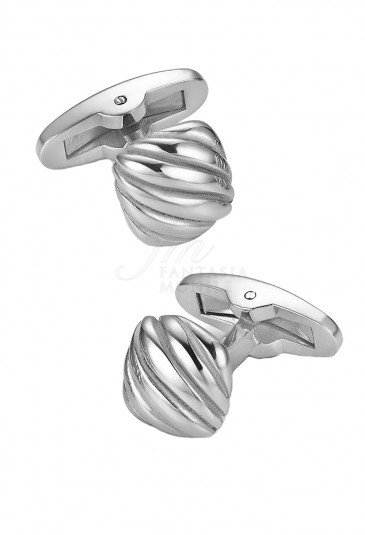 Gemelli Luca Barra Uomo Collezione Sailor Acciaio Silver Forma Quadrata GE120